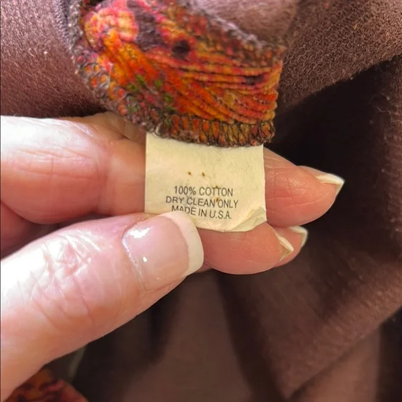 Vintage Mary Robin Corduroy Floral A-Line Skirt sz6 - Picture 7 of 13